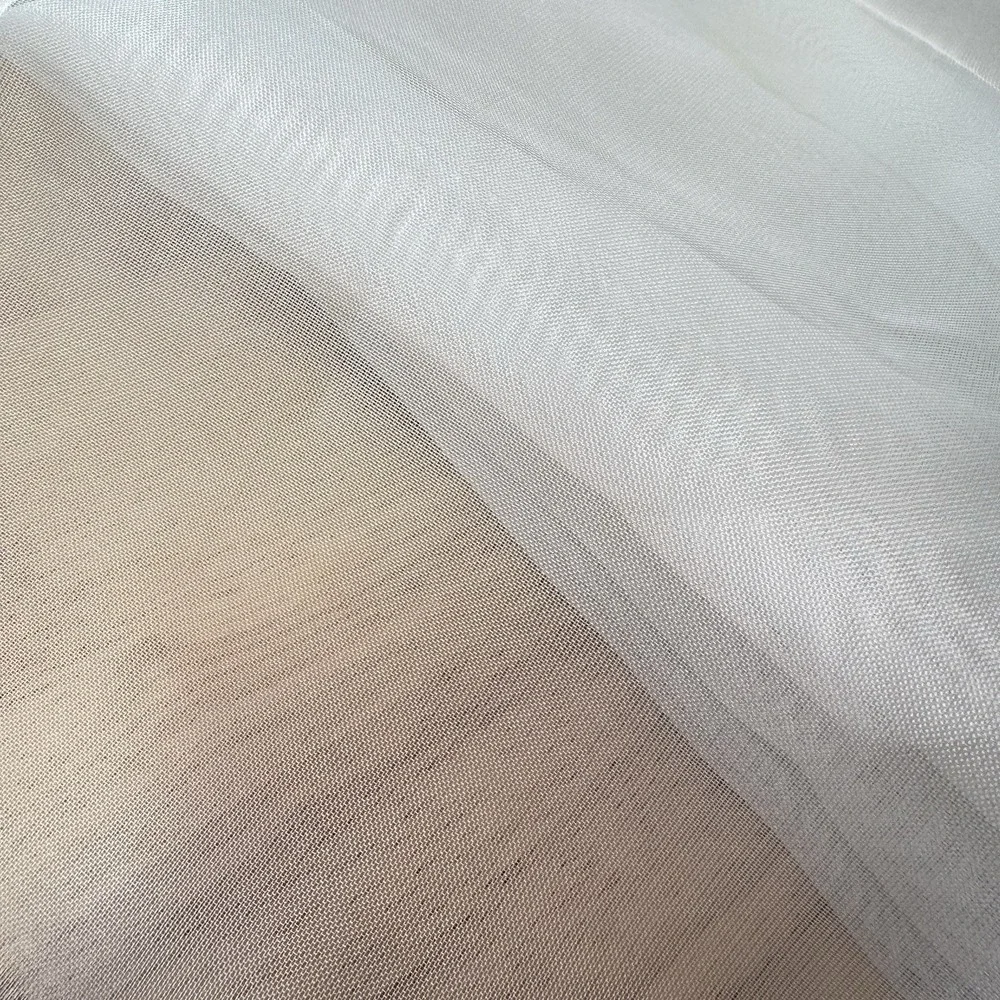 Lot‎ 7 VTG White Sheer Organza Fabric Cuts – 59yd Total 3.5ft Wide Bridal Decor